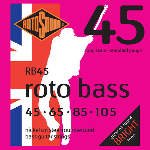 rb45 Rotosound Roto Bass strings. Affordable Steel nickel roundwound round wound swingbass bass wire precision jazz Rickenbacker 4003 John Entwistle bajo guitare rock metal standard gauge guage regular bright