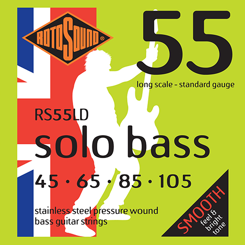 RS55LD Rotosound RS55 LD Solo Bass strings. Pressure wound pressurewound Steel roundwound round wound swingbass bass wire precision jazz Rickenbacker 4003 bajo guitare rock metal standard gauge regular bright