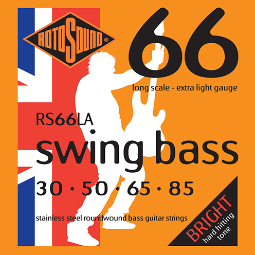 Rotosound RS66 LA Swing Bass strings. Steel roundwound round wound swingbass bass wire precision jazz Rickenbacker 4003 John Entwistle bajo guitare rock metal standard gauge regular bright