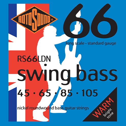 Rotosound RS66 LDN Swing Bass strings. Steel nickel roundwound round wound swingbass bass wire precision jazz Rickenbacker 4003 John Entwistle bajo guitare rock metal standard gauge regular bright
