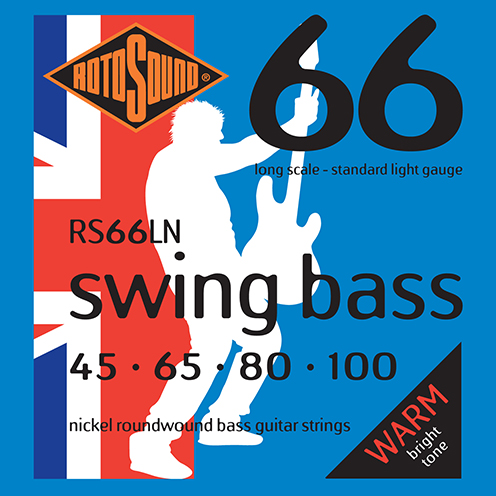 Rotosound RS66 LN Swing Bass strings. Steel Nickel roundwound round wound swingbass bass wire precision jazz Rickenbacker 4003 John Entwistle bajo guitare rock metal standard gauge regular bright