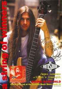 James LoMenzo Slash's Snakepit Rotosound advert 1995