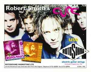 The Cure Rotosound strings Advert 1995