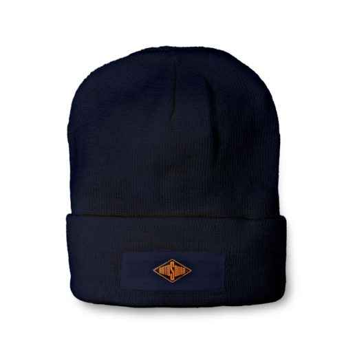 Navy Blue Beanie Hat with Rotosound Strings logo winter merchandise beany