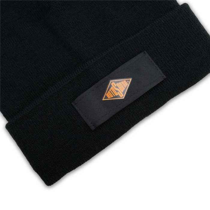 Rotosound Black Patch Beanie Hat merchandise apparel detail