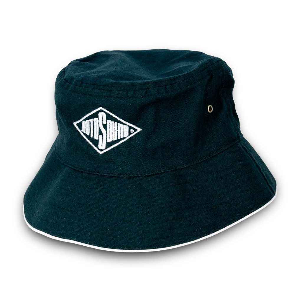 Bottle Green Bucket Hat with Rotosound Strings logo summer merchandise sunhat