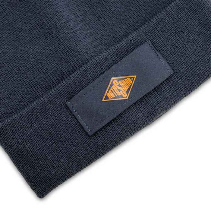 Rotosound Storm Grey Patch Beanie Hat merchandise apparel detail