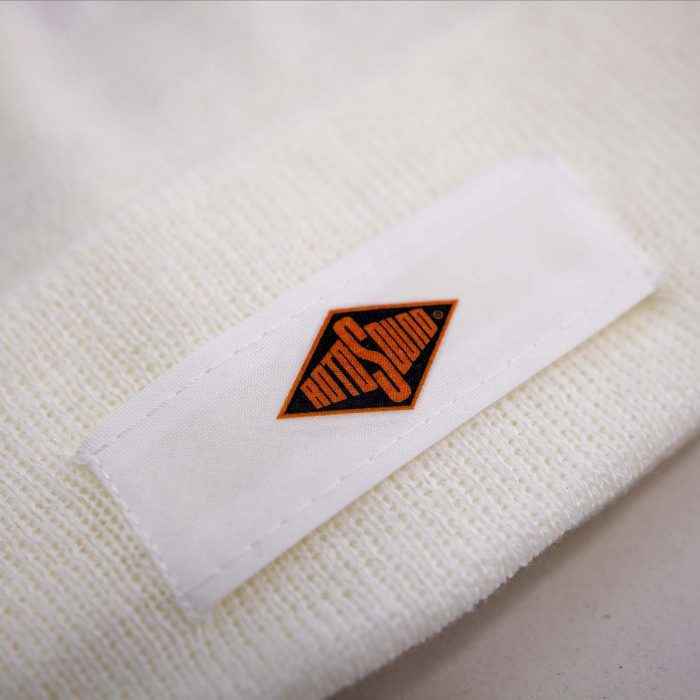 Rotosound White Patch Beanie Hat merchandise apparel detail