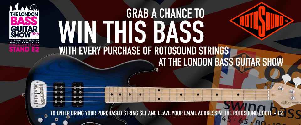 Win a bass with Rotosound at the London Bass Show