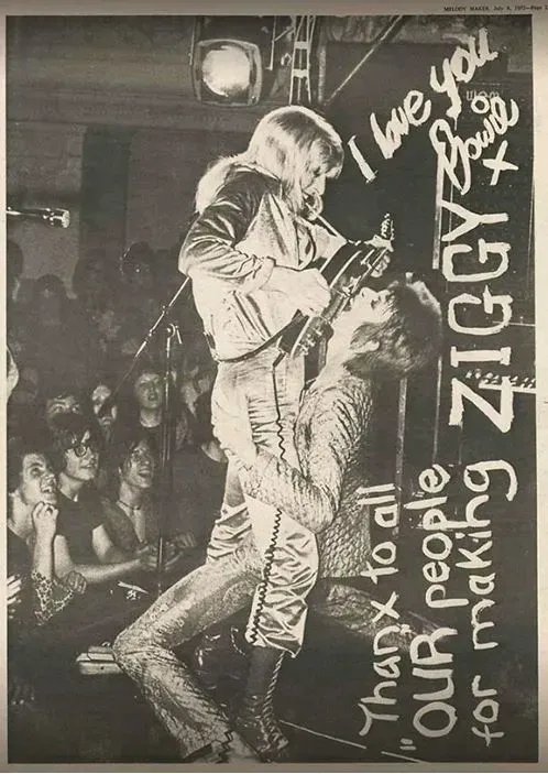 David Bowie Mick Ronson Ziggy Stardust and the Spiders from Mars 1972 Ziggy Tour hits Oxford Town Hall