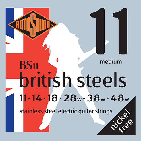 British Steels Medium | 11-48 • Rotosound Music Strings