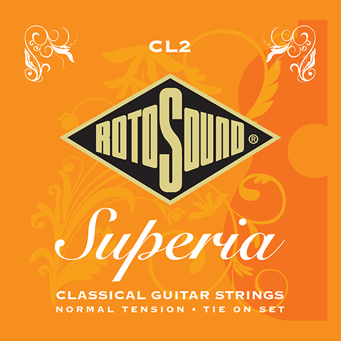cl2 Rotosound Superia classical nylon strings for Spanish guitar. Tension tie end