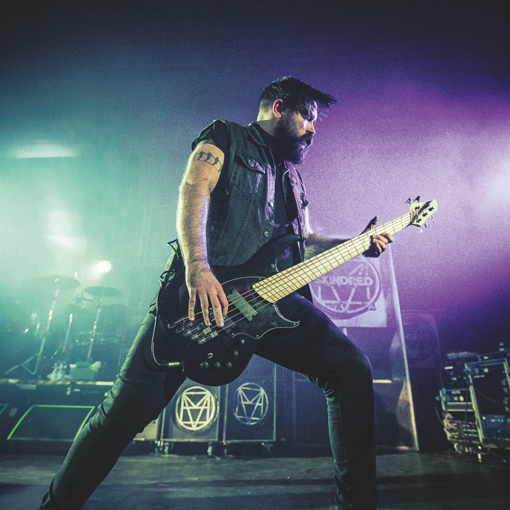 DAN PUGSLEY - SKINDRED bass guitarist Rotosound strings best heavy rock tone
