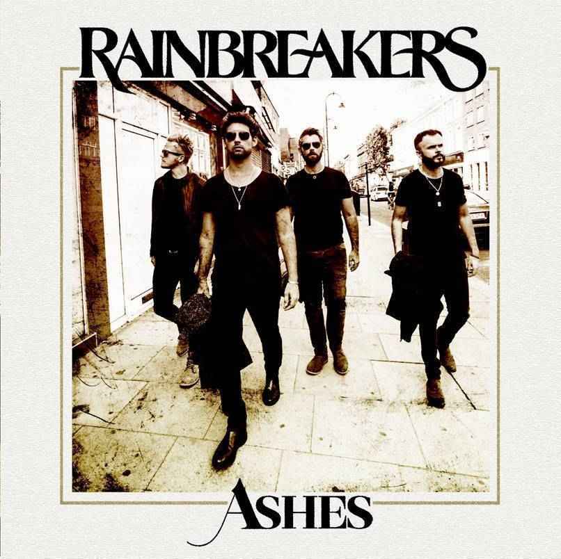 Rainbreakers Ashes single cover. Rotosound rock band