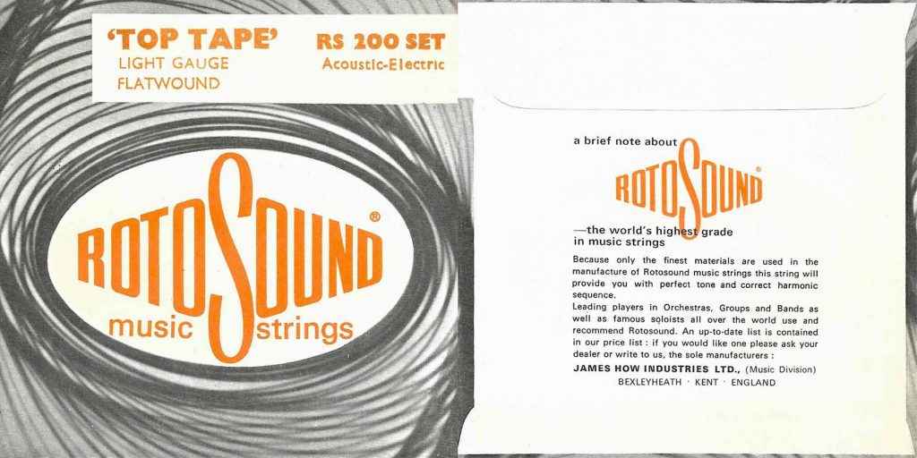 Rotosound 1968 Top Tape RS 200 packaging
