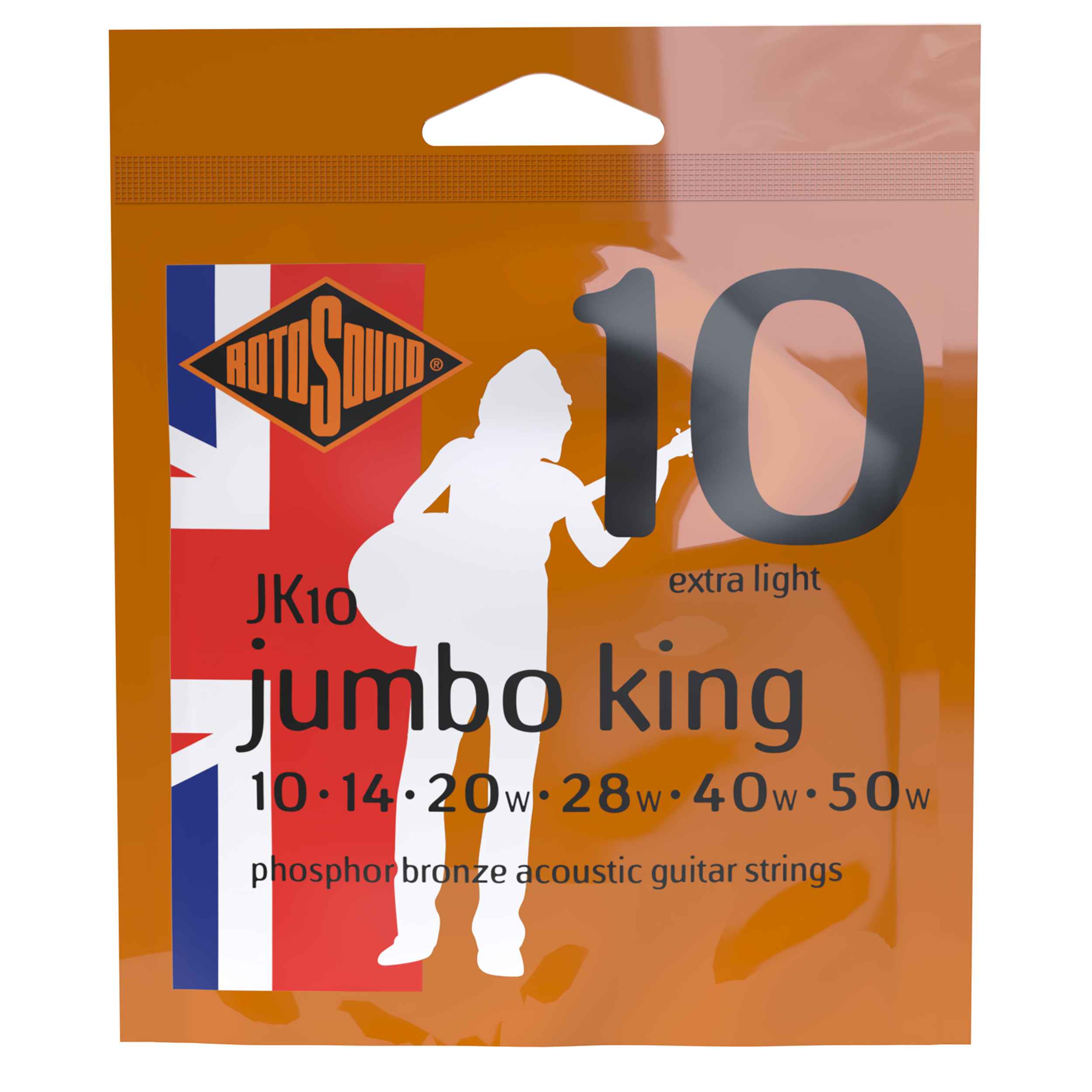 Jumbo King Acoustic Extra Light | 10-50 • Rotosound Music Strings