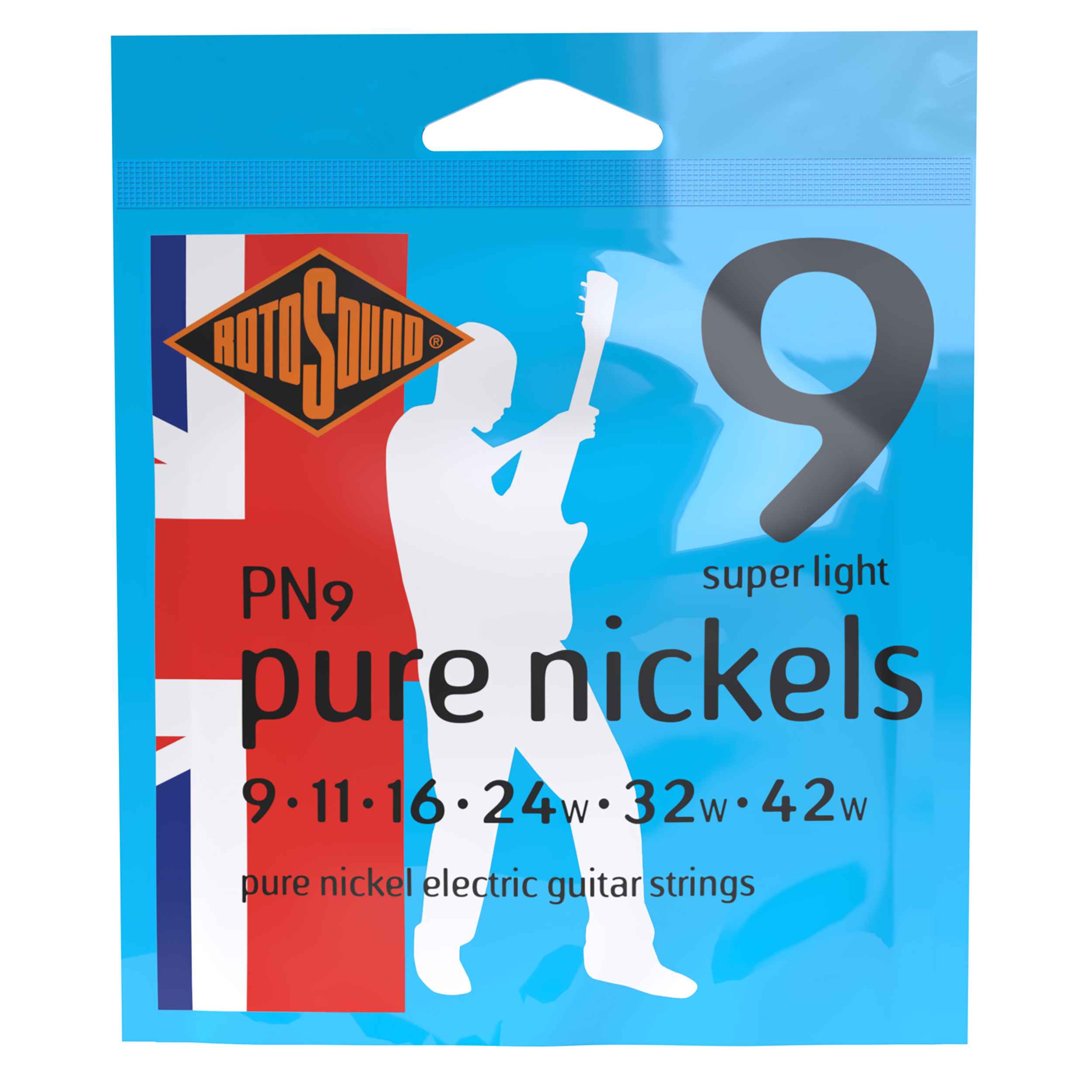 Pure Nickel Super Light 9 42 Rotosound Music Strings