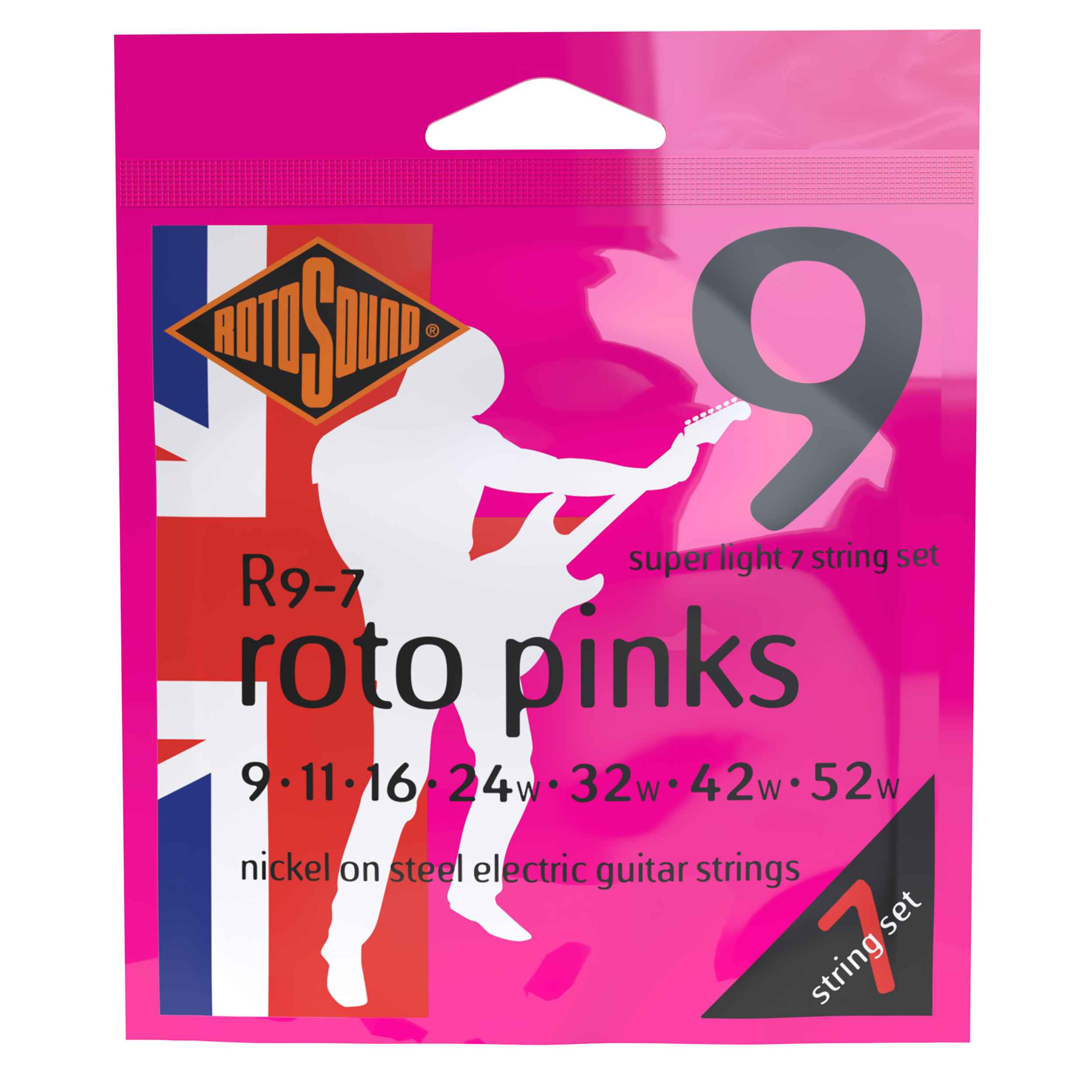 Roto Pinks 7 String 9 52 Rotosound Music Strings